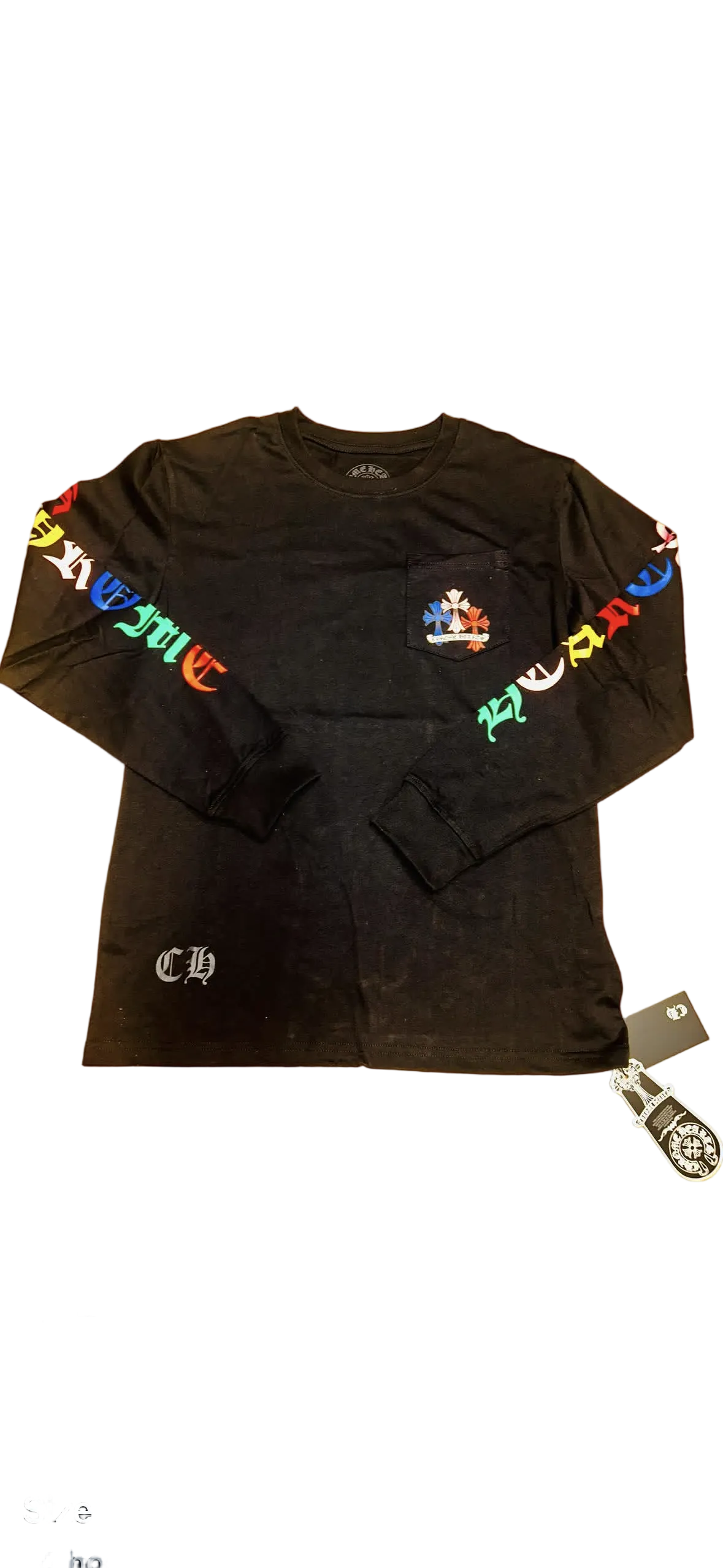 Chrome heart Long sleeve crew neck